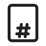 Document Page Bottom Center SVG Icon